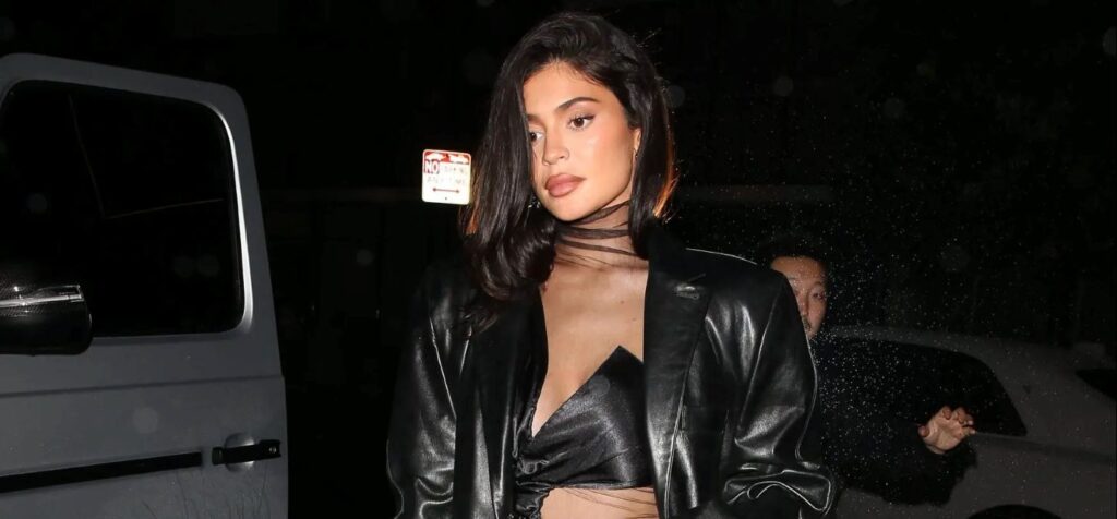 Kylie Jenner Leather Skirt