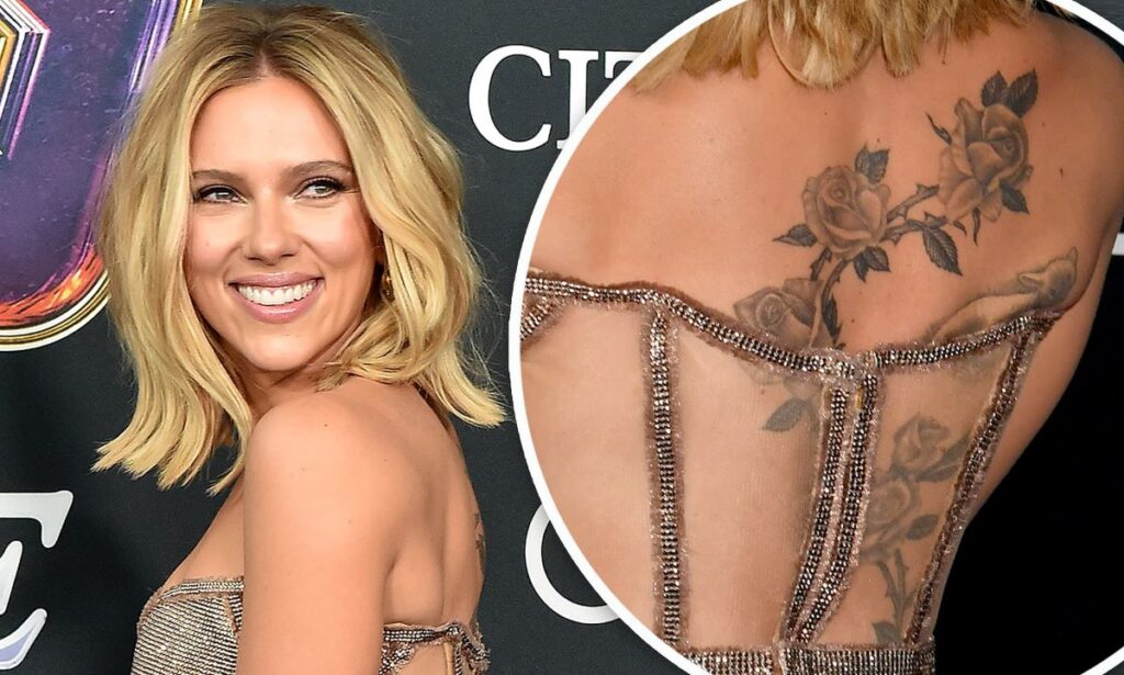 Scarlett Johansson's Secret Back Tattoo