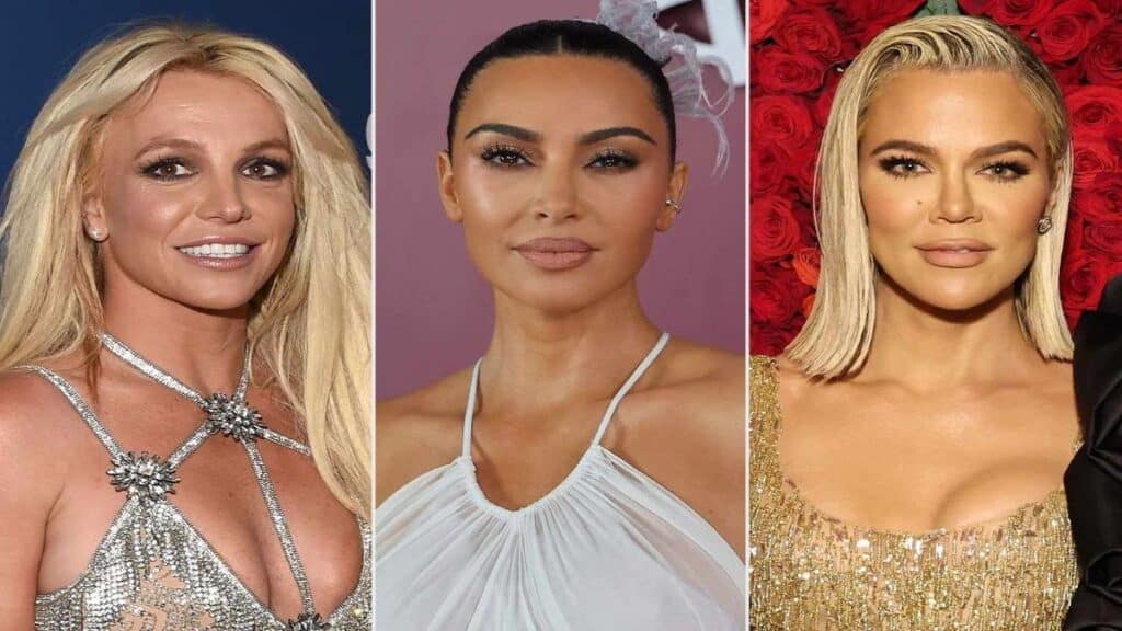 Kim Kardashian, Khloe Kardashian with Britney Spears