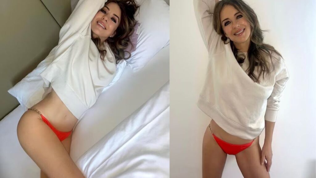 Elizabeth Hurley's Bikini Look At 60