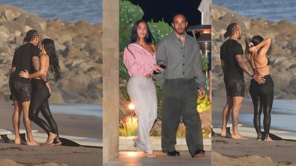 Kim Kardashian And Lewis Hamilton Spotted Romancing On Malibu beach!