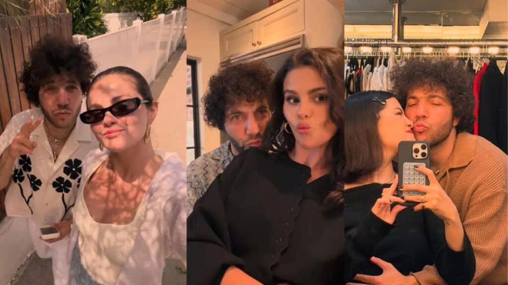 Benny Blanco Kiss Selena Gomez's Chest