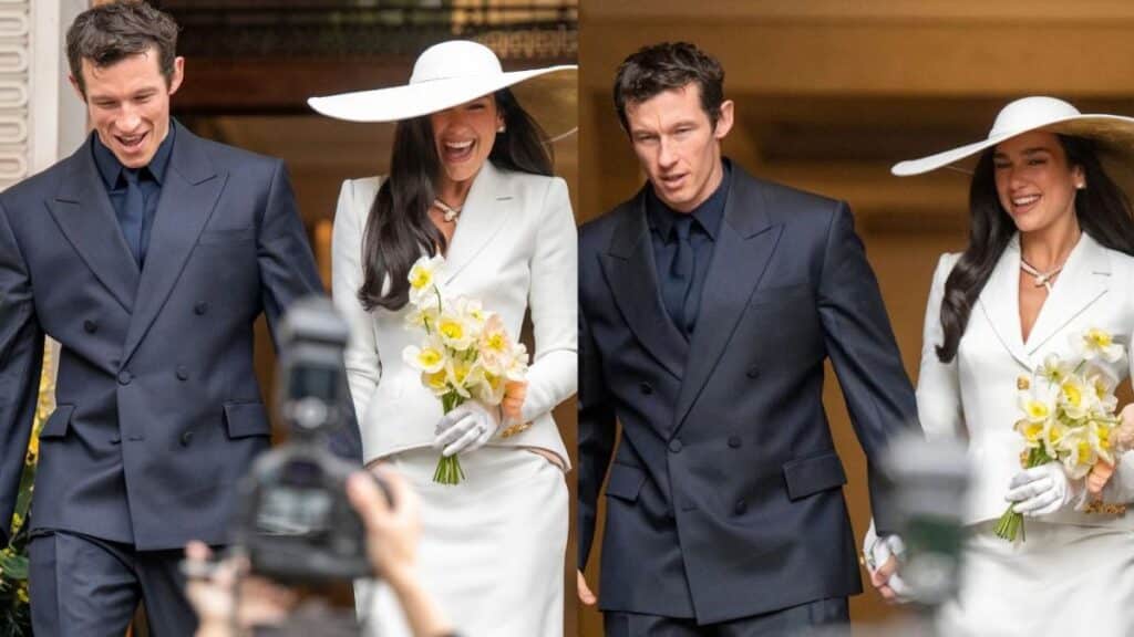 Dua Lipa Callum Turner secret wedding London