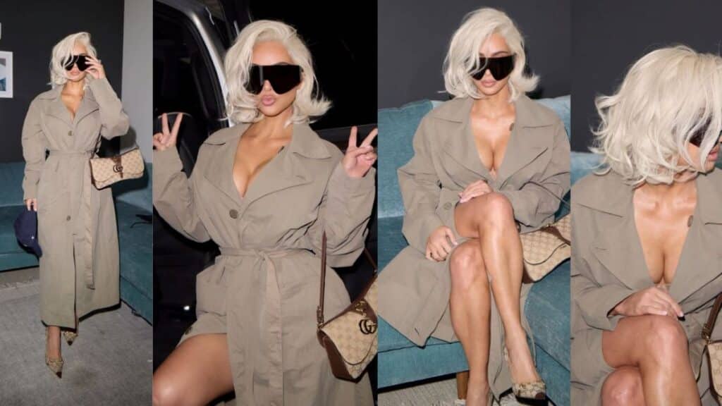 Kim Kardashian's Blonde Bob look