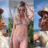 Heidi Klum Bikini Top Beach Post Goes Viral