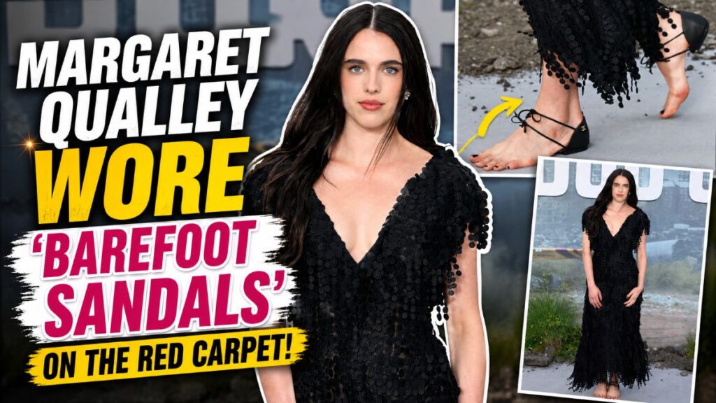 Margaret Qualley wore 'barefoot sandals' on the red carpet