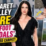Margaret Qualley wore 'barefoot sandals' on the red carpet